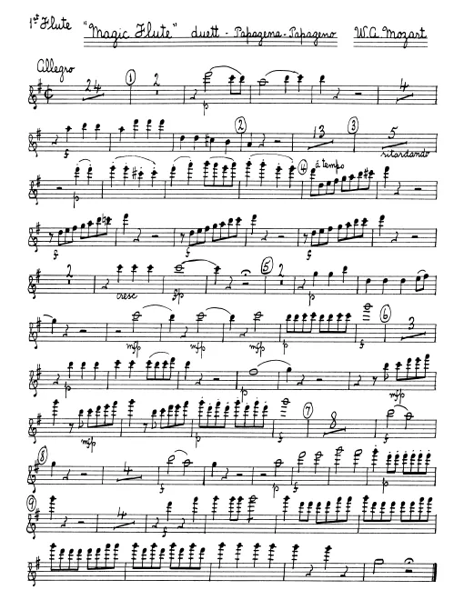 Flute 1, 2