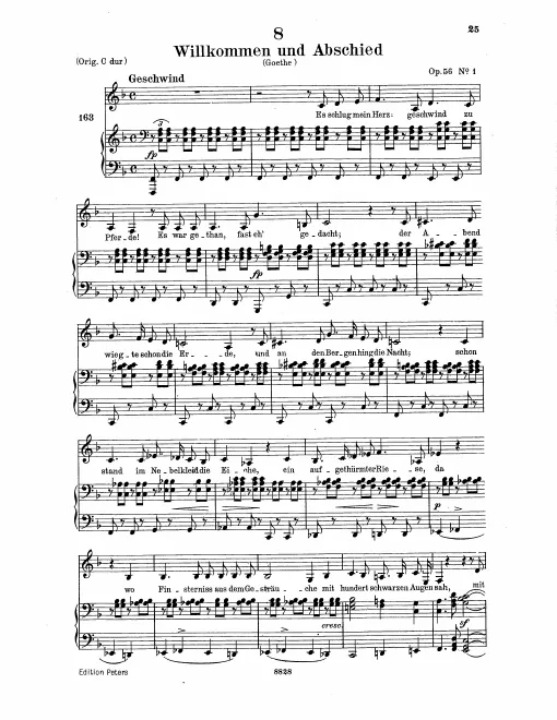 Complete Score (Low Voice, transposed to )