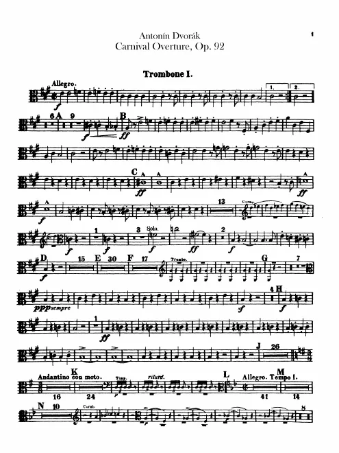 Trombone 1, 2, 3, Tuba