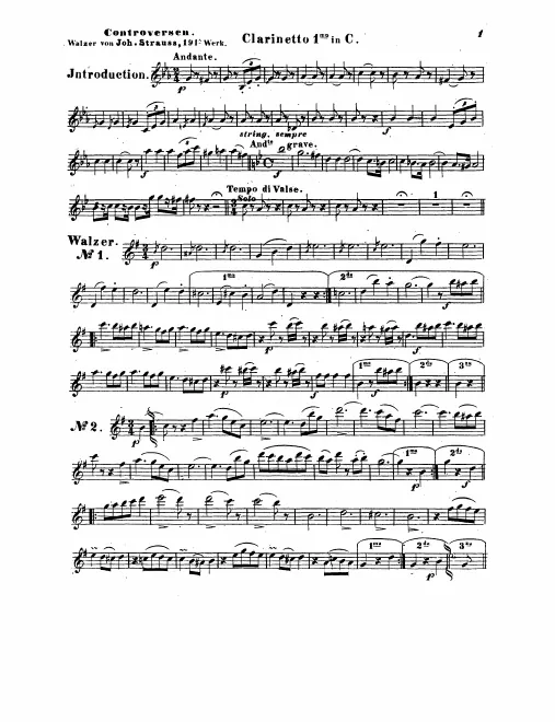 Clarinet 1, 2 (C)