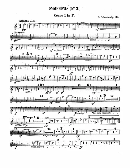 Horn 1, 2, 3, 4 (F)