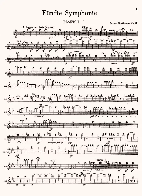 Flute 1, 2, Piccolo