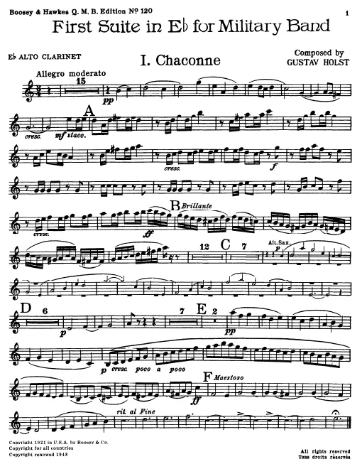 Alto Clarinet (E), Bass Clarinet (B), Contrabass Clarinet (B)*