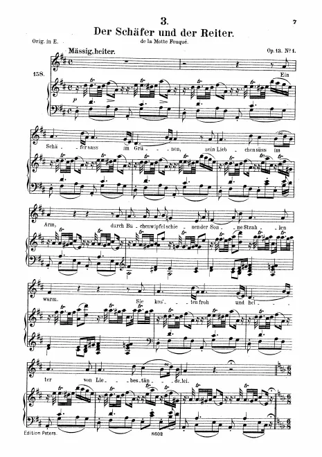 Complete Score (Medium Voice, transposed to )