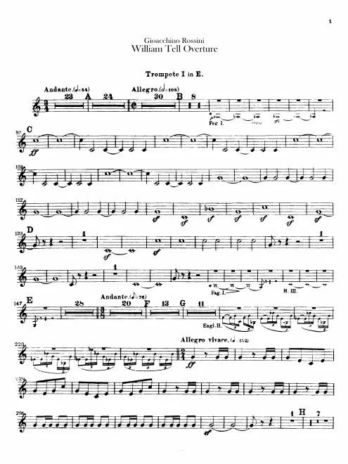 Trumpet 1, 2 (E)