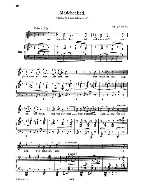 6. Mädchenlied