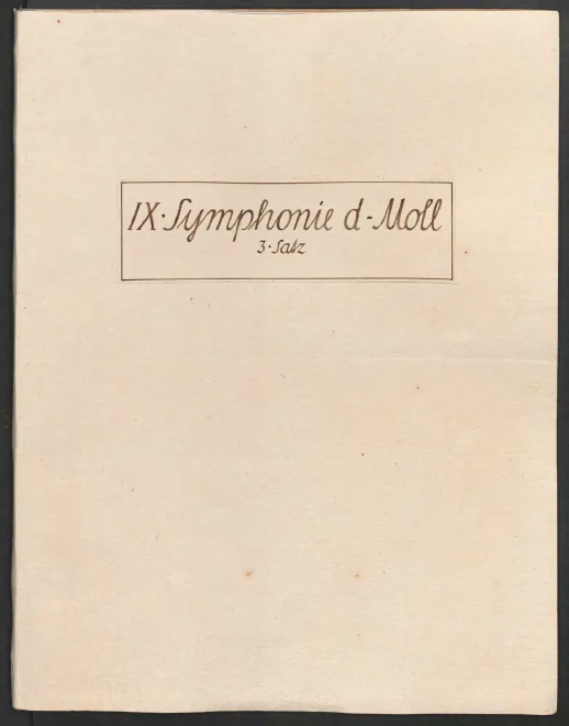 3. Adagio. Langsam, feierlich