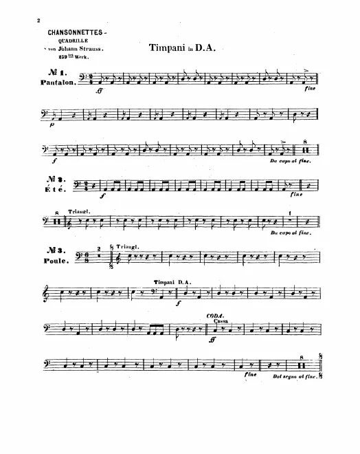 Timpani/Triangle/Bass Drum, Snare Drum/Tambourine