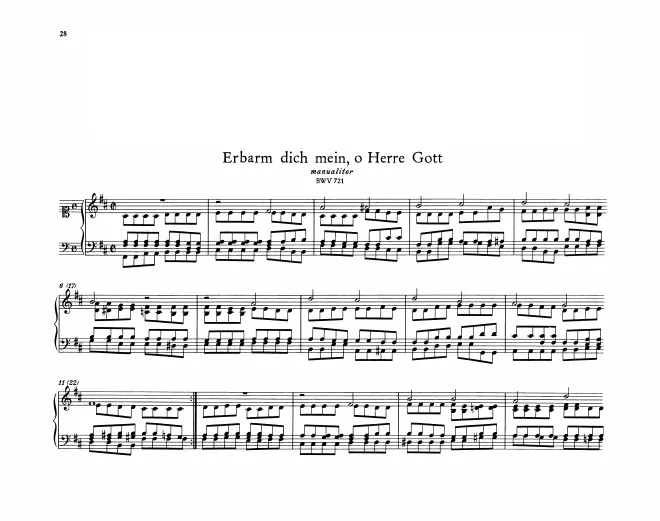 Erbarm dich mein, o Herre Gott, BWV 721