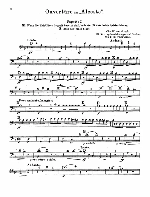 Bassoon 1, 2, Contrabassoon