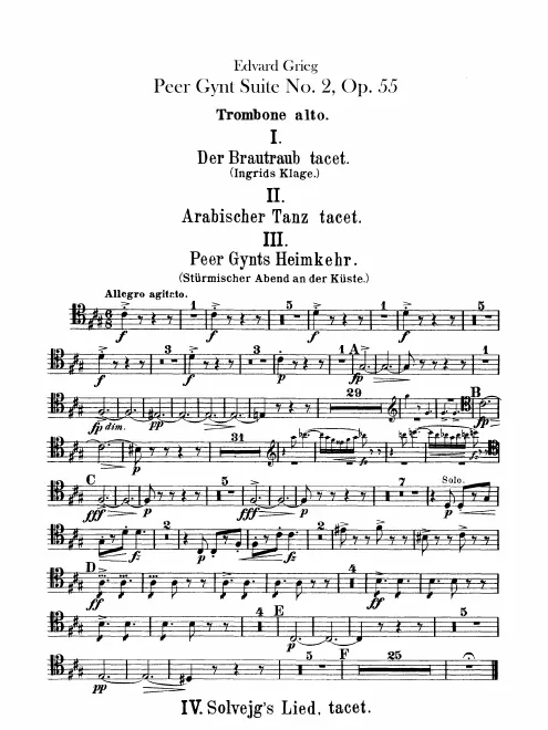 Trombone 1, 2, 3, Tuba