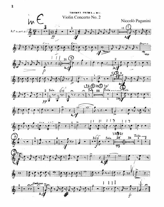 Trumpet 1 in E