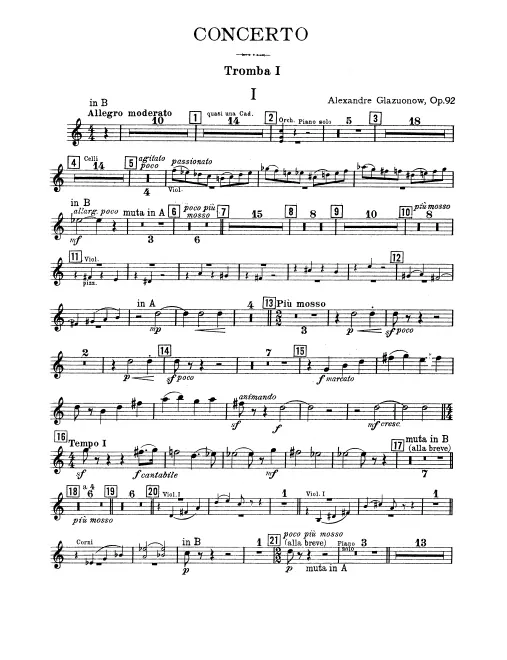 Trumpet 1, 2 (B♭/A)
