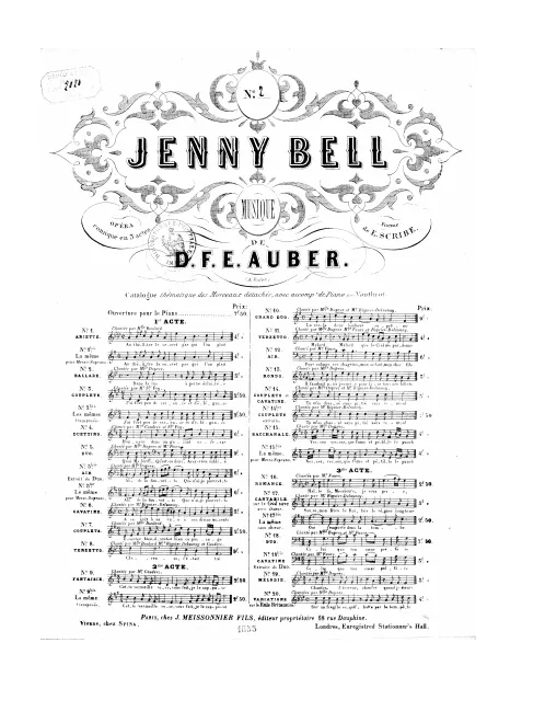 No.2, Ballade: "Dans la rue" (Act I, No.3)