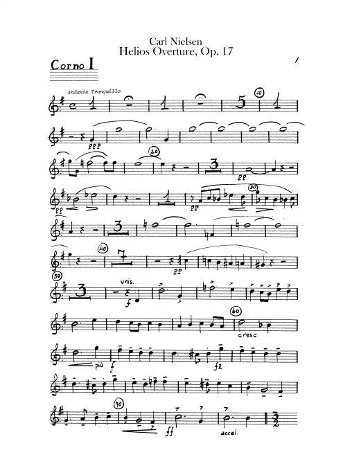 Horn 1, 2, 3, 4 (F)