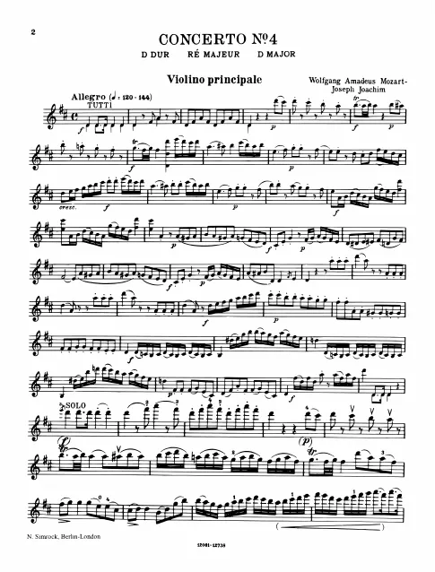 Violin Part (with cadenzas)