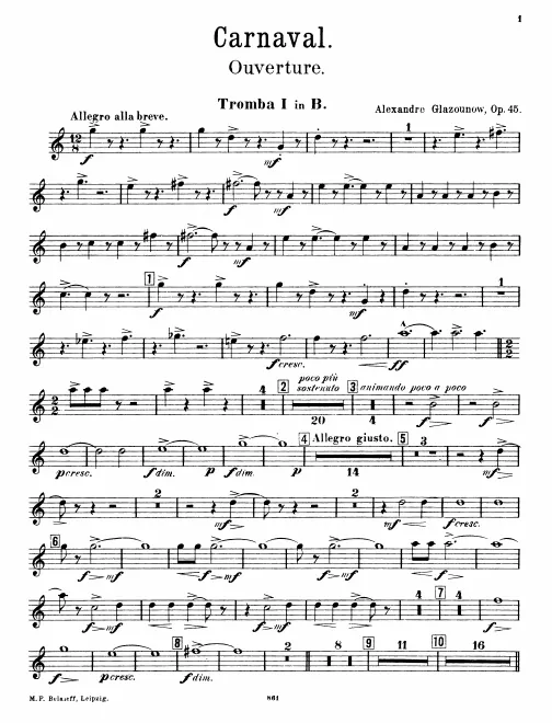 Trumpet 1, 2, 3 (B♭)