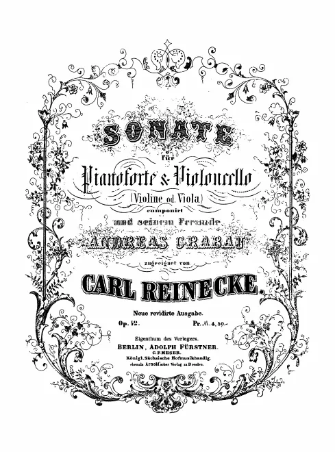 Incomplete Cello and Piano Score, Violin (alternate) Part