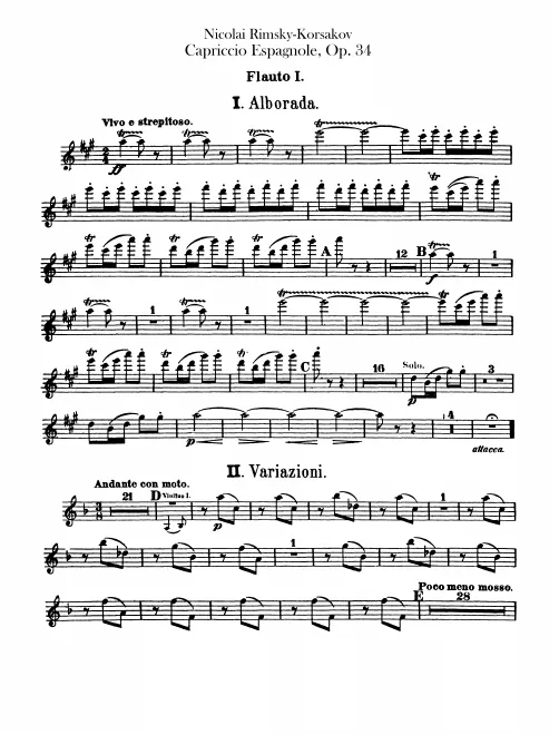 Flute 1, 2