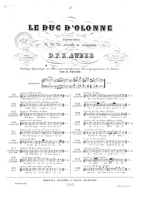 No.13, Trio: "Ah! le voici" (G major)