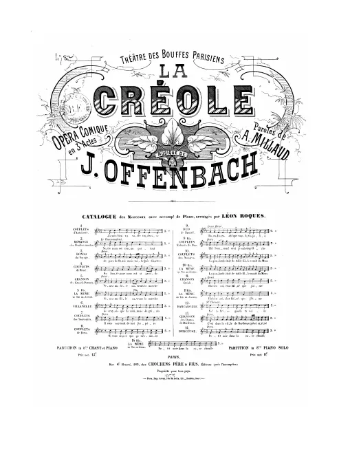 No.10, Couplets des notaires: "La poularde était de taille" (Act II, No.12b)