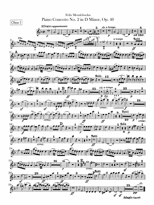 Oboe 1, 2