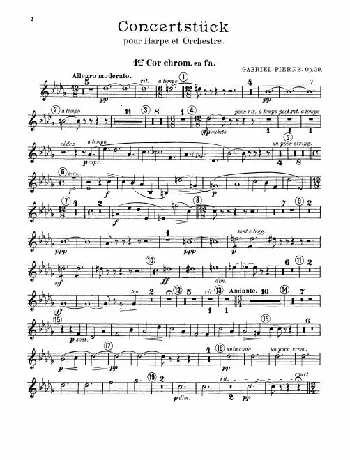 Horn 1, 2, 3, 4 (F)