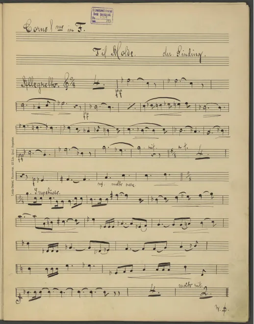 Horn 1, 2, 3, 4 (F)