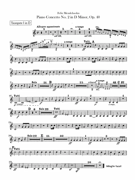 Trumpet 1, 2 (D)