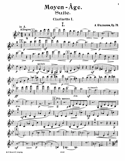 Clarinet 1, 2 (A/B)