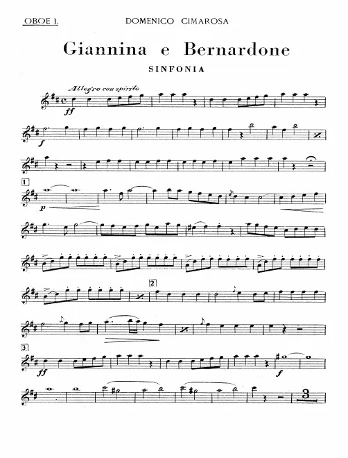 Oboe 1, 2