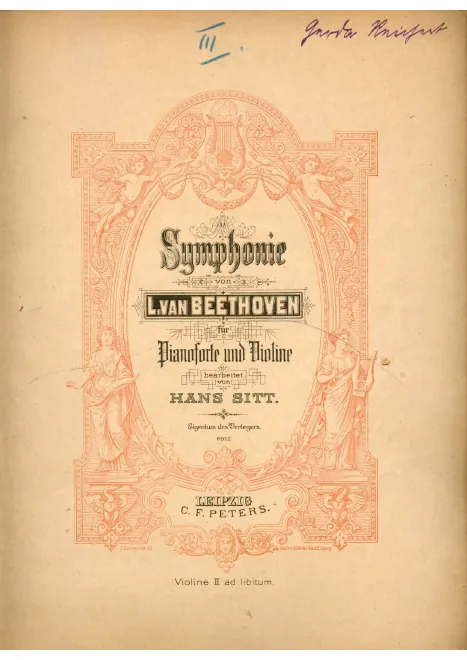 Symphony No.3: Violin 1 Part