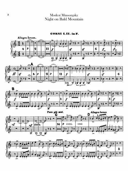 Horn 1, 2 (F)