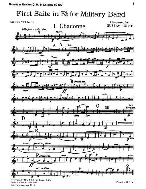 Cornet 1, 2 (B)
