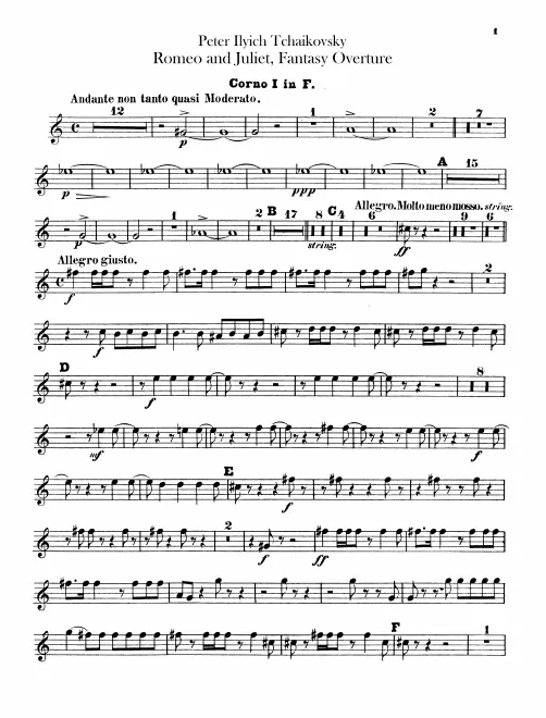 Horn 1, 2, 3, 4 (F)
