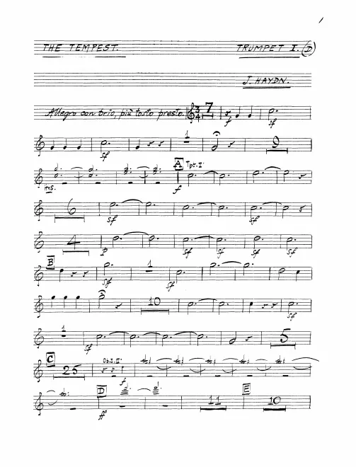 Trumpet 1, 2 (D)