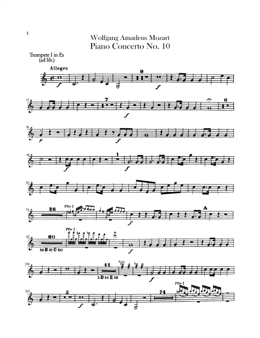 Trumpet 1, 2* (E, ad lib.)