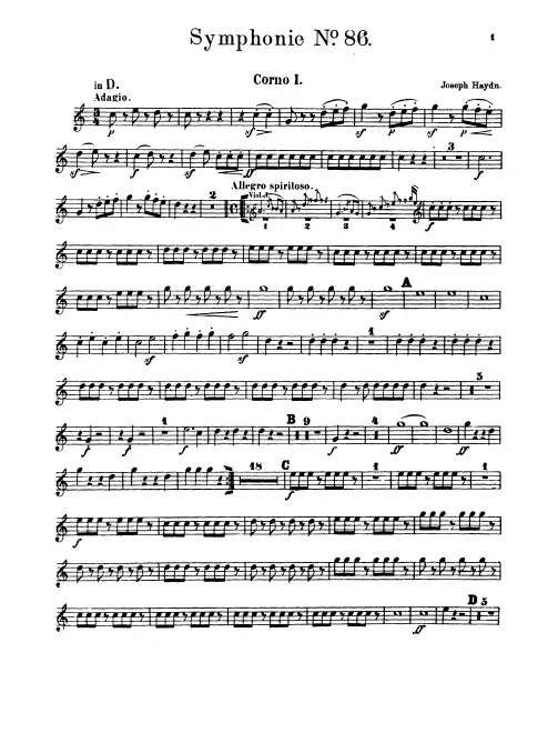 Horn 1, 2 (D/G)