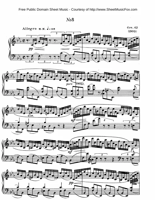 8. Etude in E♭ major