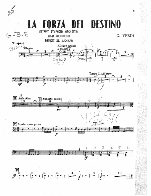 Timpani, Bass Drum