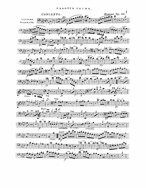 Bassoon 1, 2