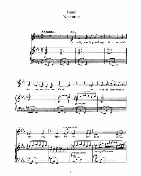 2. Nocturne - score