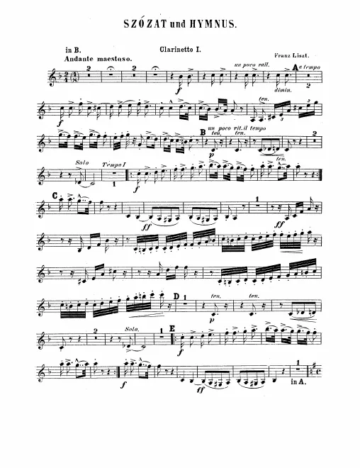 Clarinet 1, 2 (B)