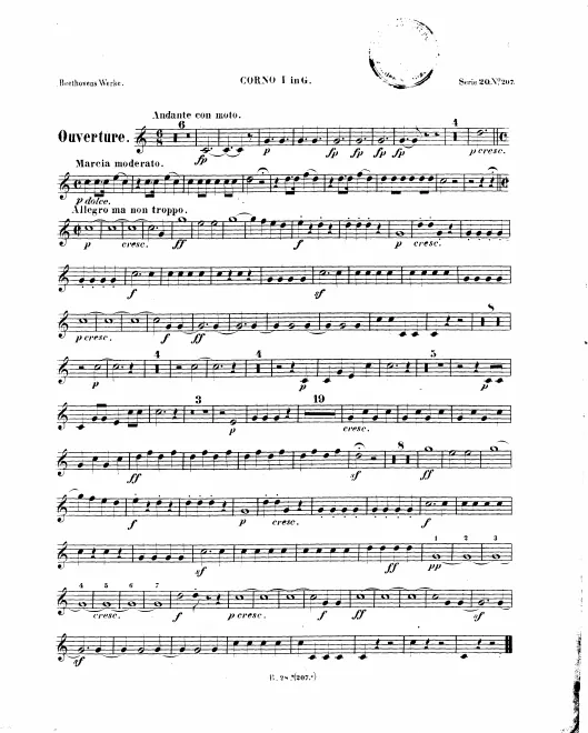 Horn 1, 2 (G/E/B/C/F/A)