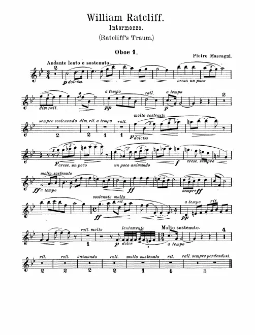 Oboe 1, 2, English Horn