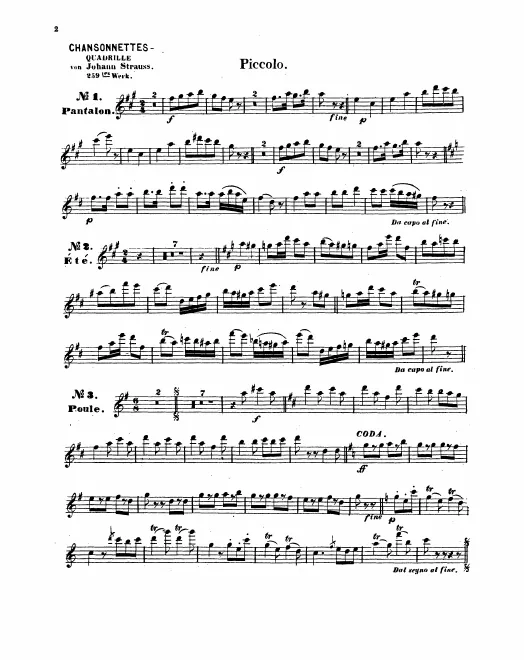 Piccolo, Flute