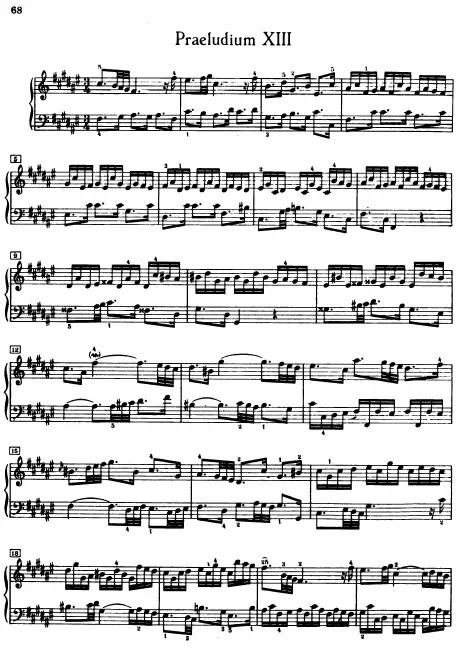 Præludium and Fuga Nos.13-24, BWV 882–893