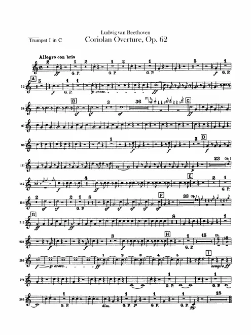 Trumpet (C, plus transposed B) 1/2