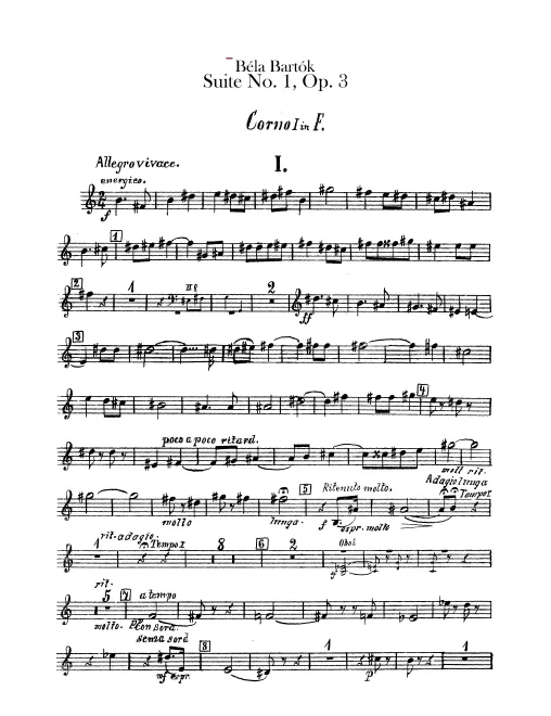 Horn 1, 2, 3, 4