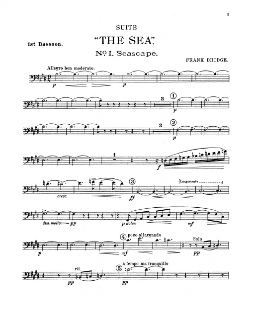 Bassoon 1, 2, Contrabassoon